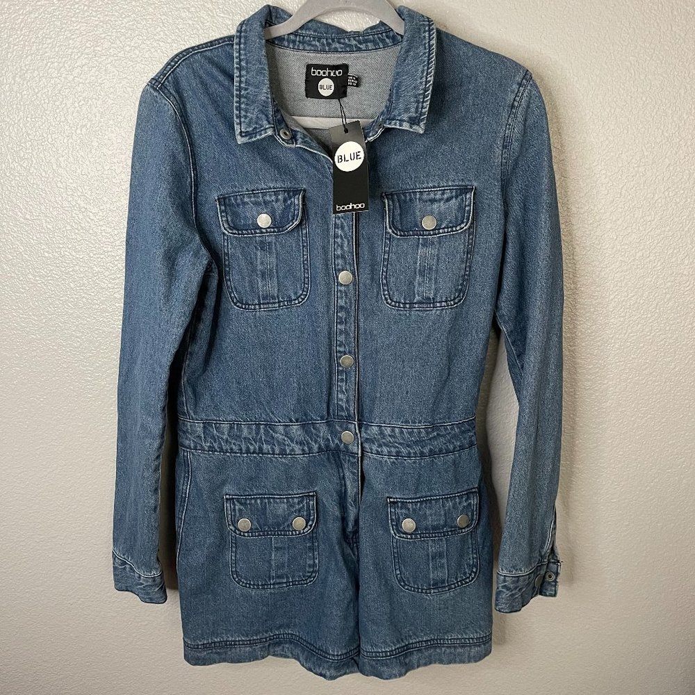 Boohoo - Blue Denim Romper